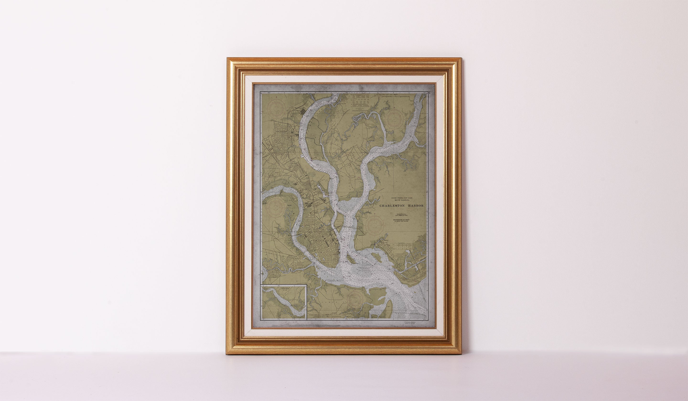 Vintage Nautical Charts & Historic Maps | Archiveprintco.com – Archive