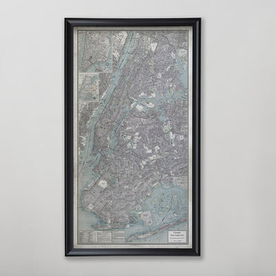 Greater New York City Street Map 20th C.