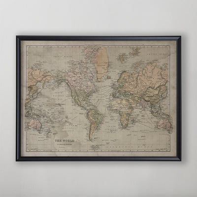 World Map Circa 18th C.