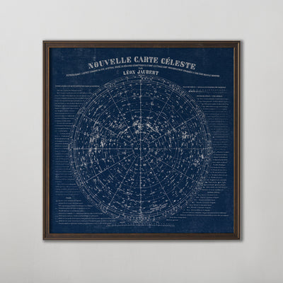 French Star Map, Nouvelle Carte Céleste, Vintage Celestial Map Wall Art, Antique Star Map, Celestial Home Decor