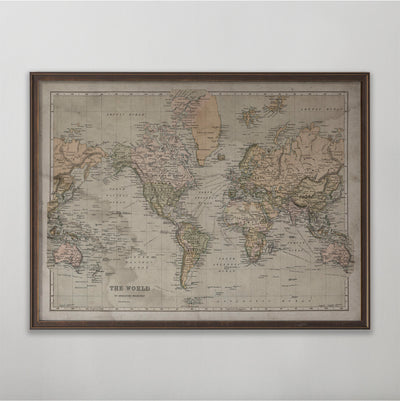 World Map Circa 18th C.